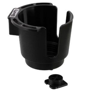 Scotty 310-BK Black Cup Holder with Bulkhead / Gunnel Mount