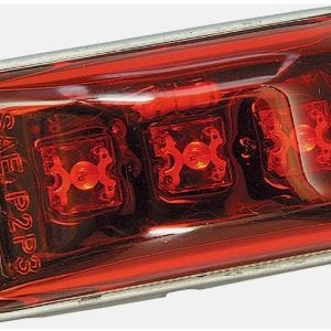 MARINE WATERPROOF COMBO CLEARANCE/MARKER LIGHT Red LED Stud Mount 401566