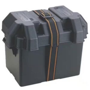 Black Vented Standard Battery Box