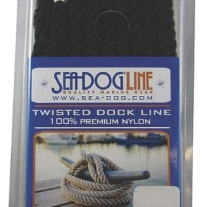 Sea-Dog Double Braided Nylon Dock Line - Black, 3/8
