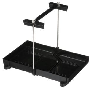 SEACHOICE 22021 USCG-Approved Marine Group 24 Series Hold-Down Battery Tray, Black