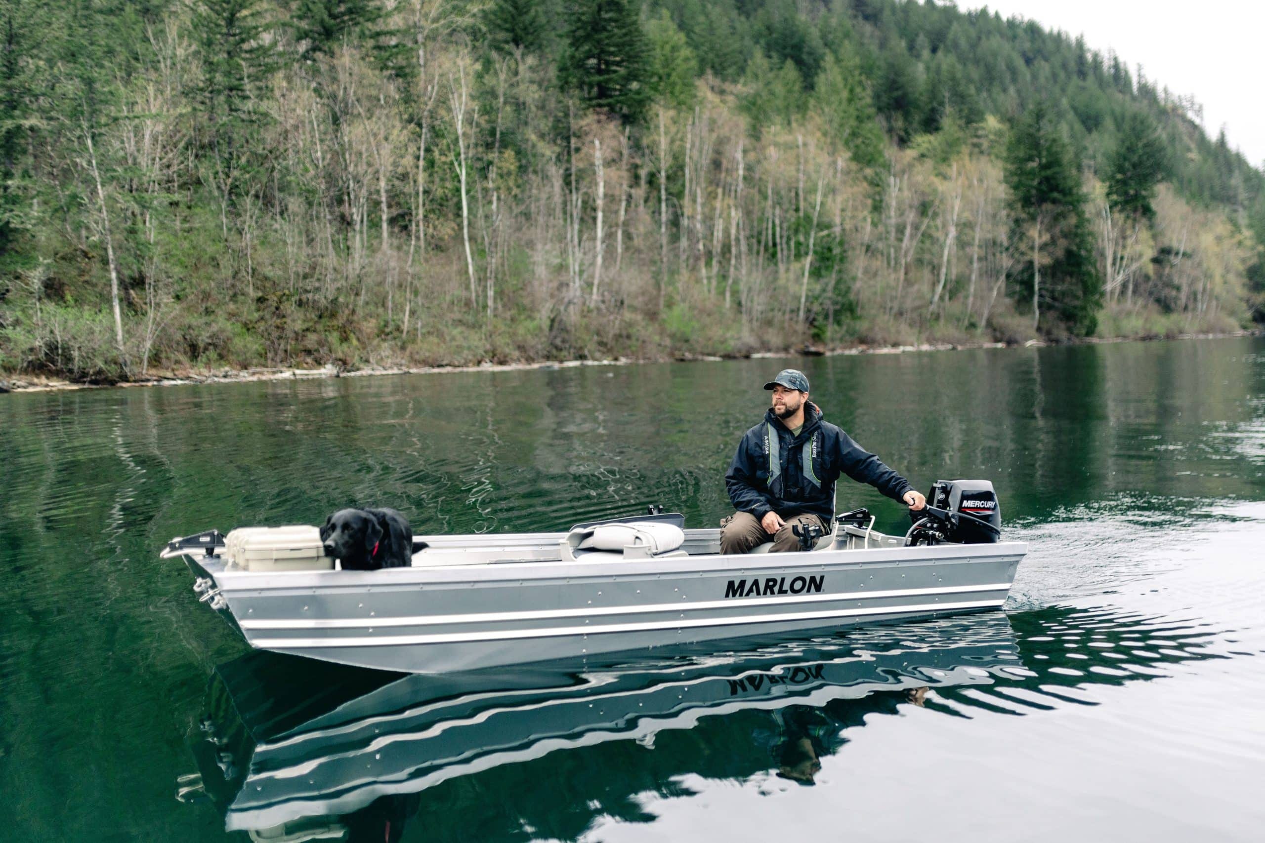 MARLON SP1455 FLAT BOW WELDED JON BOAT 15