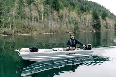 MARLON SP1455 FLAT BOW WELDED JON BOAT 15