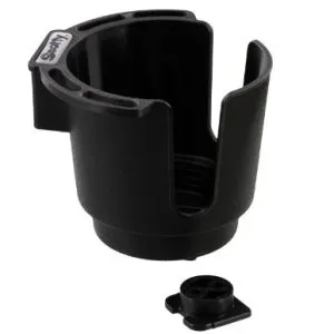 Scotty 310-BK Black Cup Holder with Bulkhead / Gunnel Mount