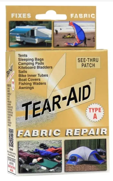 Tear-Aid Repair Patches Type A Fabric Kit, Gold