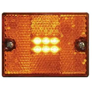 SeaChoice 50-52891 LED AMBER SQUARE STUD-MOUNT