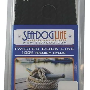 Sea-Dog Double Braided Nylon Dock Line - Black, 3/8